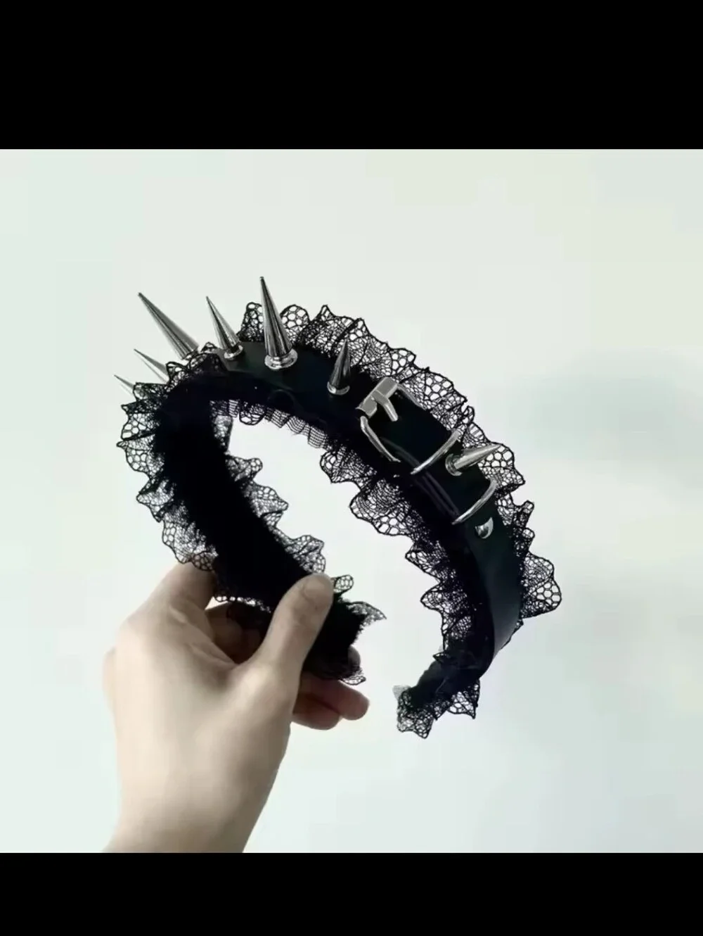 PU Leather Spiked Headband